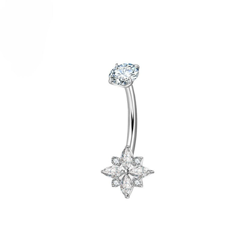 Rose Belly Ring