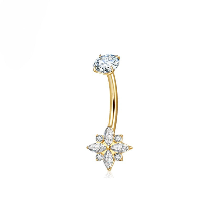 Rose Belly Ring